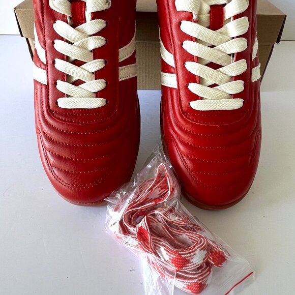 NEW Steve Madden Madrid Red Sneakers, Madrid, Size 8.5 - Picture 10 of 14